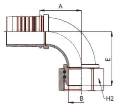 Manuli M205944040 - HEMBRA LOCA BSP 90º T.S. ROSCA 2"1/2 TUB.2"1/2