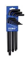 Irimo 4549H - JUEGO PETACA 9 LLAVES ACODADAS PAVONADAS TORX® INVIOLABLES T