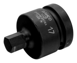 Bahco 7993M0190 - LLAVE DE VASO DE IMPACTO 1" PUNTA HEXAGONAL 19MM
