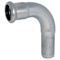 Accesorios de prensar F435GA - CURVA GALVANIZADO 90º H-M DIAM.35