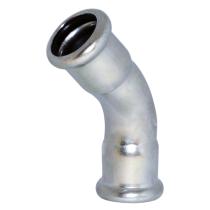 Accesorios de prensar F576GA - CURVA GALVANIZADO 45º H-H DIAM.76