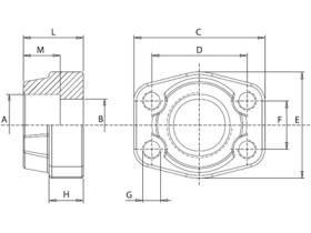 Bridas SAE CBSS306 - CONTRABRIDA SAE 3000PSI SOLDAR 3/8" SAE (CFSM080038)