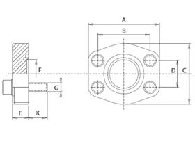 Bridas SAE BSC312 - BRIDA CIEGA SAE 3000PSI 3/4" (C100034)