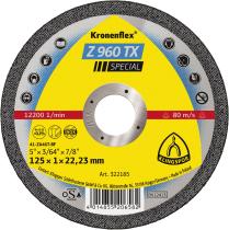 Klingspor Abrasivos 322185 - DISCOS DE CORTE KRONENFLEX® 0,8 - 1,0 MM 125 X 1 X 22,23,