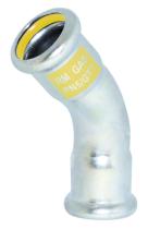 Accesorios de prensar F542GAS - CURVA INOXIDABLE PARA GAS 45º H-H DIAM.42