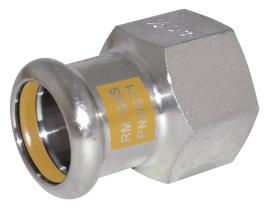 Accesorios de prensar F1742114GAS - UNIÓN ROSCA HEMBRA INOXIDABLE PARA GAS DIAM.42-1.1/4"