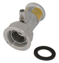 Accesorios de prensar F291534GAS - RACOR 2 PIEZAS CON PURGADOR INOXIDABLE PARA GAS ROSCA HEMBRA