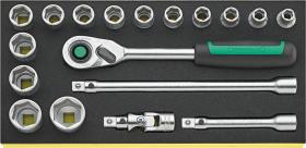 Stahlwille 96830352 - BANDEJA TCS CON JUEGO DE HERRAMIENTAS DE MANO 1/2"