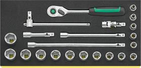 Stahlwille 96830367 - BANDEJA TCS CON BOCAS DE LLAVE DE VASO 3/8"