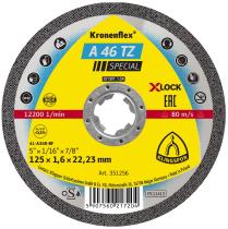 Klingspor Abrasivos 351256 - DISCOS DE CORTE KRONENFLEX® 1,6 - 1,9 MM 125 X 1,6 X 22,23 X