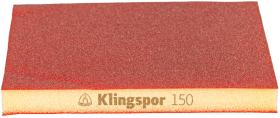 Klingspor Abrasivos 353263 - BLOQUE ABRASIVO, ESPONJA ABRASIVA 123 X 96 X 12,5, ÓXIDO DE