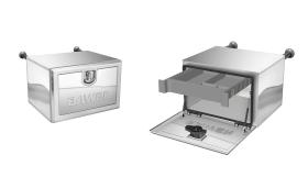 Bawer E8153 - CAJA DE ACERO BRILLANTE PREMIUM 500 X 350 X 400