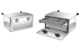 Bawer E8253 - CAJA DE ACERO BRILLANTE PREMIUM 800 X 500 X 500