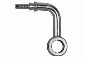 GOODRIDGE S5099S03CBK - RACOR BANJO 90º LATERAL 10MM 3/8 JIC TUBO 03 (INOX) (NEGRO)