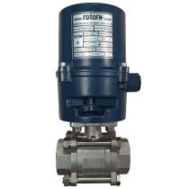  ROMA24V3P040 - VÁLVULA BOLA 3PZ H-H INOX.316 - 1.1/2" + ACTUADOR ELÉCTRICO