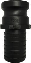 Conexiones industriales CAM55051P - CAMLOCK TIPO E DN50 PARA MANGUERA DIAM.51 (POLIPROPILENO)