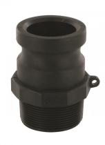 Conexiones industriales CAM61512P - CAMLOCK TIPO F DN15 ROSCA MACHO 1/2 (POLIPROPILENO)