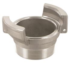 Conexiones industriales GUI525100A - GUILLEMIN FIJO SIN CIERRE DN25 A ROSCA MACHO 1" (ALUMINIO)