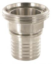 Conexiones industriales DIN3100100I - DIN 11851 MACHO DN100 ESPIGA DENTADA 100 SIN TUERCA (INOX)