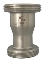 Conexiones industriales DIN114025I - DIN 11851 REDUCCION MACHO DN40 A MACHO DN25 (INOX)