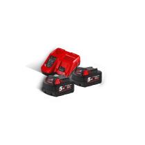 Milwaukee 4933471980 - KIT 2 BATERíAS M18B5 + CARGADOR RáPIDO M12-18FC