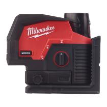 Milwaukee 4933478100 - NIVEL LáSER DE 2 LíNEAS Y PLOMADA M12, VERDE, AJUSTE FINO,