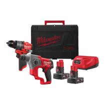 Milwaukee 4933480591 - M12FPD2 + M12CH. SE SUMINISTRA CON 2 BATERíAS M12B6 Y CARGAD