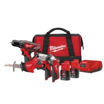 Milwaukee 4933441240 - M12BDD + M12BID + C12HZ + M12TLED. SE SUMINISTRA CON 2 BATER