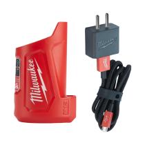 Milwaukee 4932459450 - CARGADOR COMPACTO Y FUENTE DE ALIMENTACIóN M12, PUERTO USB