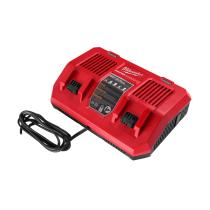 Milwaukee 4932472073 - CARGADOR RáPIDO DOBLE PUERTO M18, CARGA SIMULTáNEA DE 2 BAT