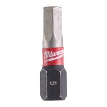 Milwaukee 4932430896 - PUNTA SHOCKWAVE HEX 5 X25MM - 2UDS