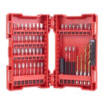 Milwaukee 4932430906 - ESTUCHE DE 48 PIEZAS SHOCKWAVE