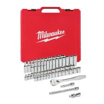 Milwaukee 4932464946 - JUEGO 56 PIEZAS, CARRACA Y VASOS DE 3/8" SAE Y METRICA