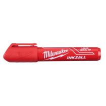 Milwaukee 4932471556 - CAJA DE 12 MARCADORES CON PUNTA CINCELADA ROJO 6MM - (PEDIR