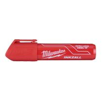 Milwaukee 4932471560 - CAJA DE 12 MARCADORES CON PUNTA CINCELADA XL ROJO 14MM - (PE