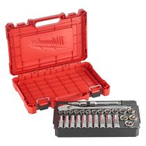 Milwaukee 4932471864 - JUEGO 28 PIEZAS, CARRACA Y VASOS DE 1/2"METRICA