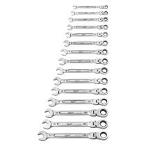 Milwaukee 4932478558 - JUEGO DE 15 LLAVES COMBINADAS MAXBITE ARTICULADAS CON CARRAC