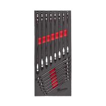 Milwaukee 4932479828 - 1/3 ESPUMA CON 15 LLAVES COMBINADAS MAXBITE CON CARRACA