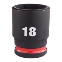 Milwaukee 4932480275 - VASO DE IMPACTO 3/8" CORTO 18MM