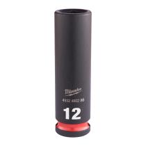 Milwaukee 4932480286 - VASO DE IMPACTO 3/8" LARGO 12MM