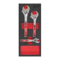 Milwaukee 4932492397 - 1/3 ESPUMA CON 3 LLAVES INGLESAS