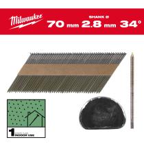 Milwaukee 4932492601 - CLAVOS 34º -D- 7,4X2,9 70MM - 2.200UDS