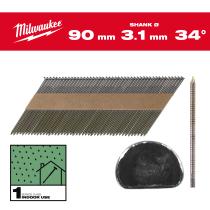 Milwaukee 4932492604 - CLAVOS 34º -D- 7,4X3,1 90MM - 2.200UDS