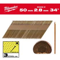 Milwaukee 4932492613 - CLAVOS 34º -D- 7,4X2,9 50MM - 2.200UDS