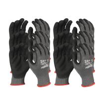 Milwaukee 4932471622 - GUANTES ANTICORTE NITRILO NIVEL E - M / 8 - 12 PARES - PACK