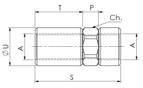 Oleoweb 61100092 - MANGUITO VALVULA PARACAIDAS HEMBRA/HEMBRA 1/4 BSP