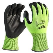 Milwaukee 493247993X - GUANTES ANTICORTE DE POLIURETANO DE ALTA VISIBILIDAD NIVEL D