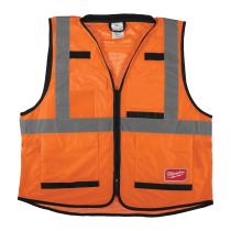 Milwaukee 493247198X - CHALECO ALTA VISIBILIDAD PREMIUM NARANJA