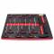 KROFT 8621 - Carro herramientas KROFtools negro de 7 cajones 160 piezas