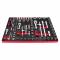 KROFT 8621 - Carro herramientas KROFtools negro de 7 cajones 160 piezas